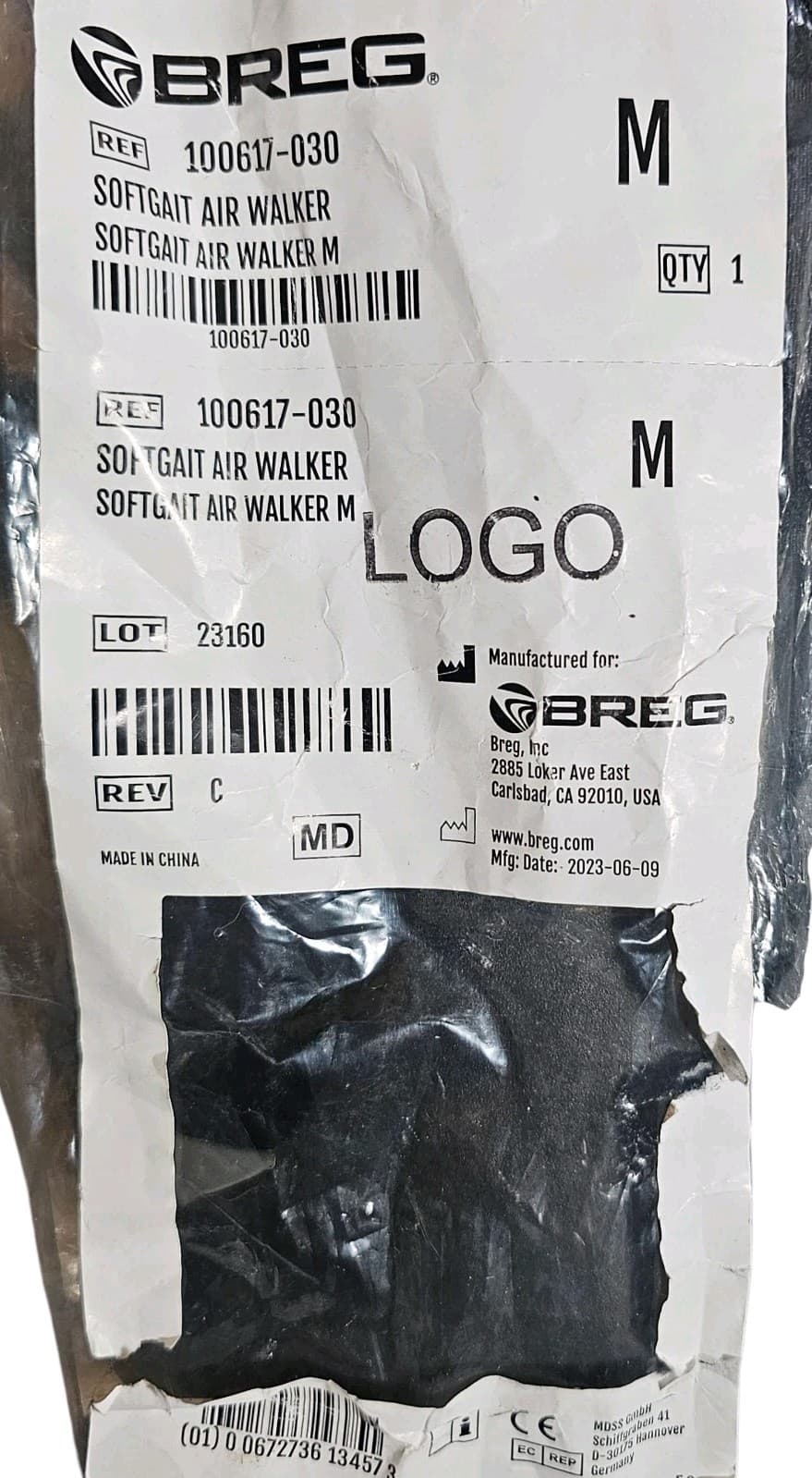 Breg SoftGait Air Tall Walker Boot Size Medium M 100617-030 Brace Leg Foot - Thumbnail 17