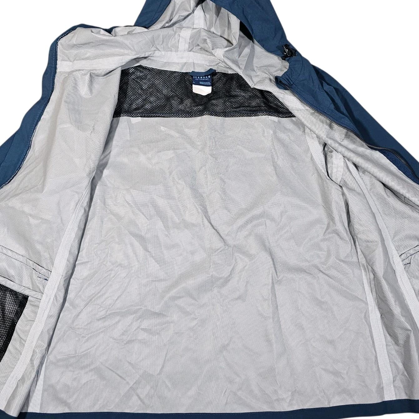 Iceburg Outerwear Wind Breaker Rain Coat Hiking Jacket And Pouch Size Large - Thumbnail 8