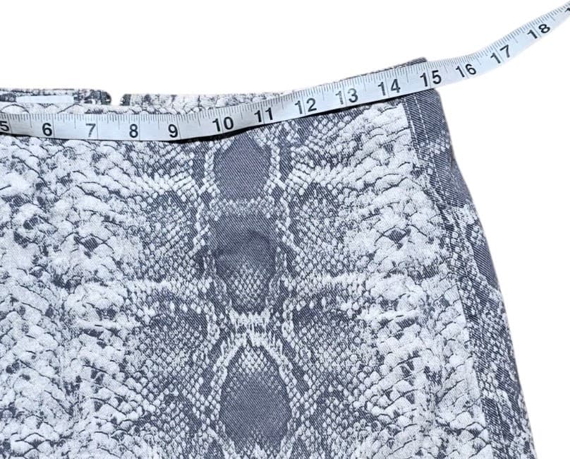 BDG Urban Outfitters Womens Snakeskin Back-Zip Cotton Mini Skirt Size Medium - Thumbnail 8