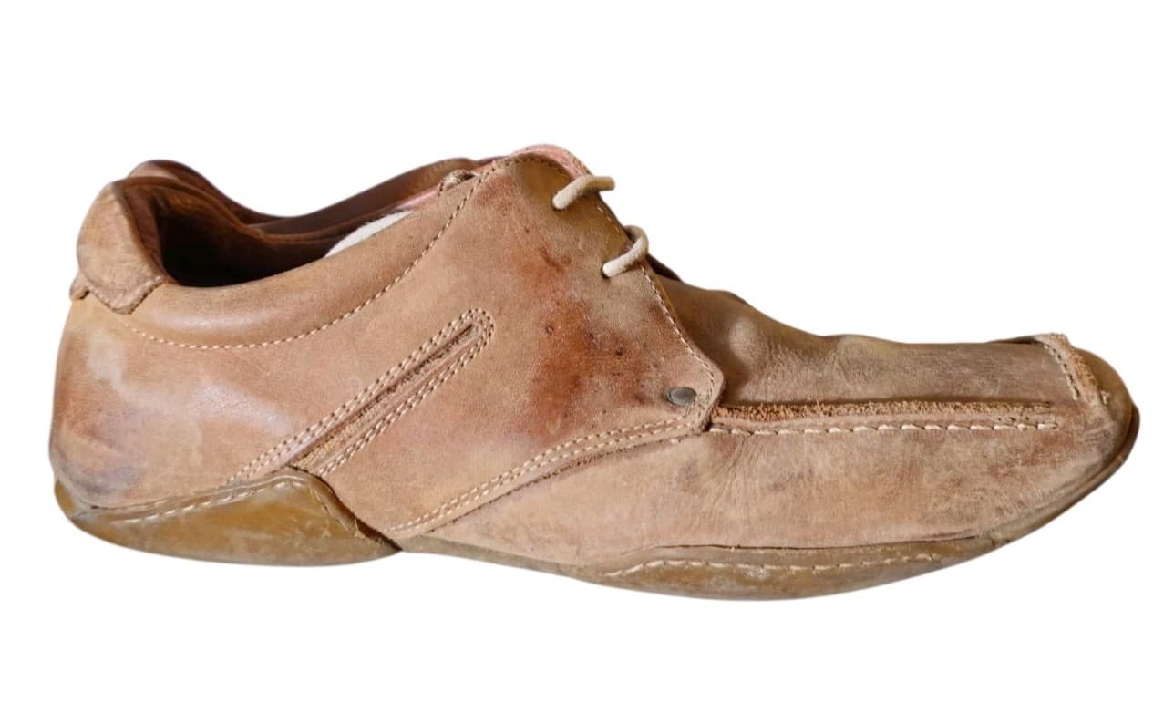Vintage Nushu Brown Leather Shoes Wallabee Style Rare Mens Size 10 - Thumbnail 4