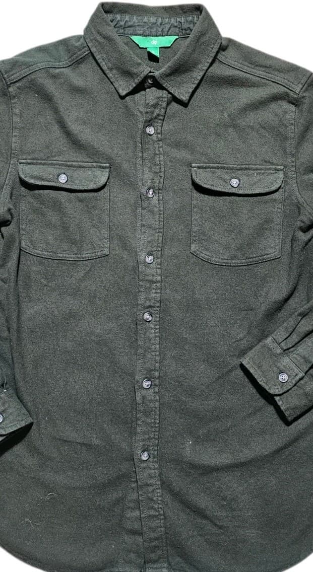 Dip Brand Green Button Down 100% Cotton Shirt Mens Size M - Thumbnail 5
