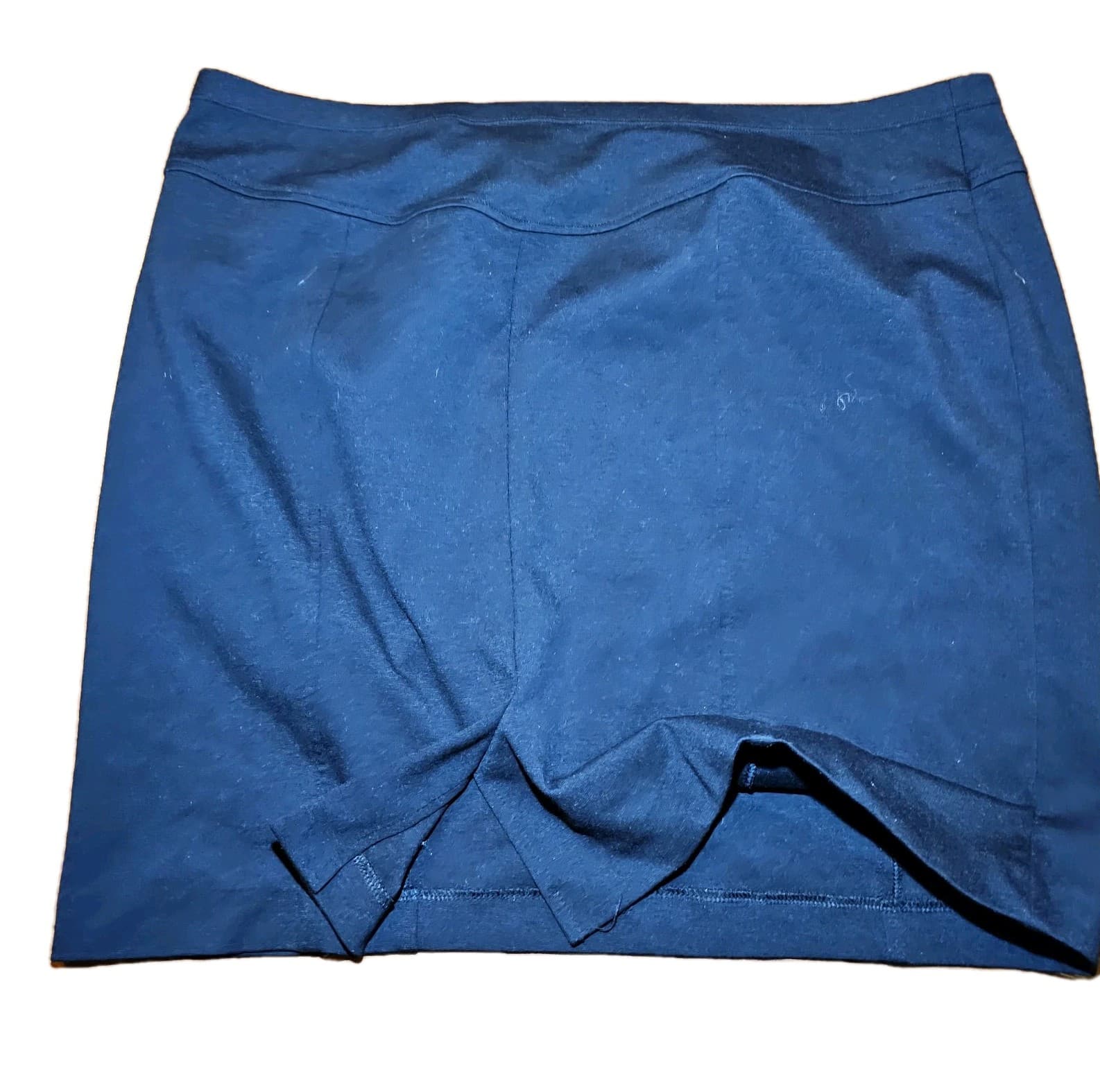 Ellen Tracy Pull-on Black Skirt Above knee Length Size XXL - Thumbnail 6