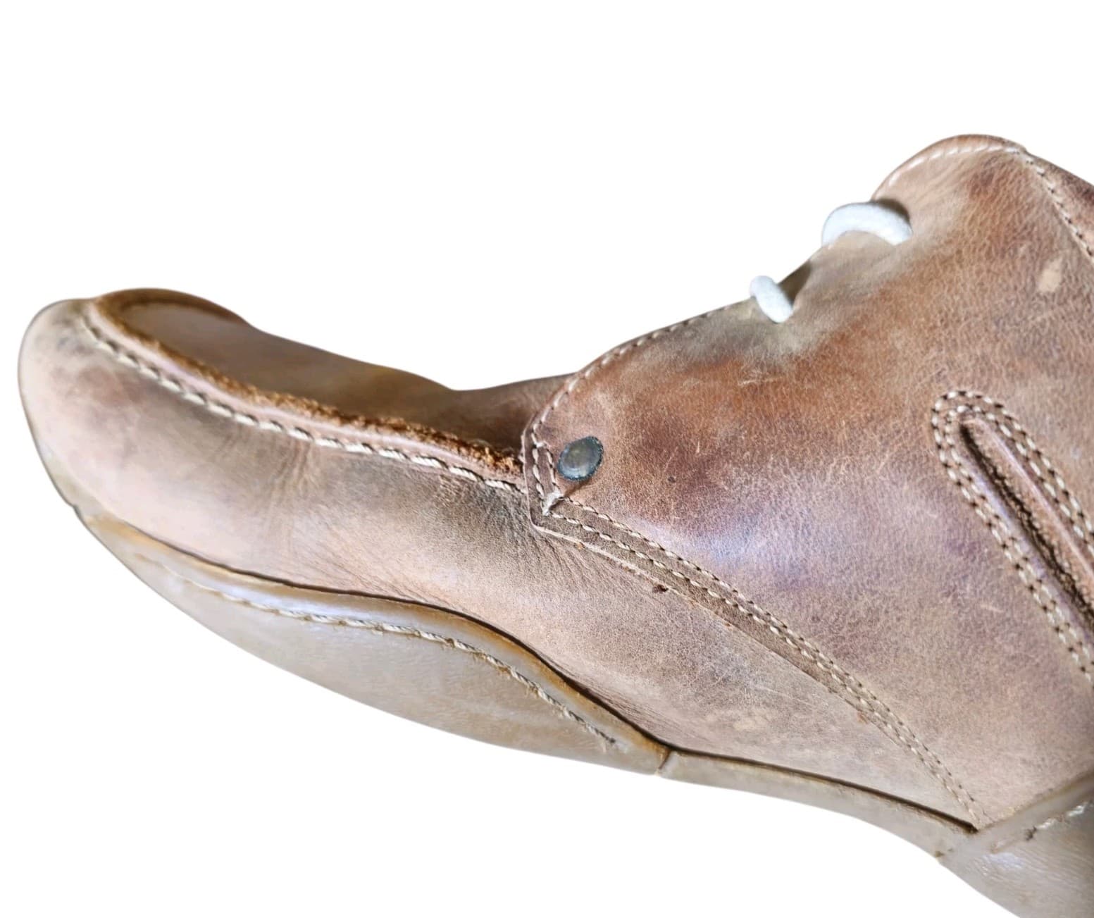 Vintage Nushu Brown Leather Shoes Wallabee Style Rare Mens Size 10 - Thumbnail 15