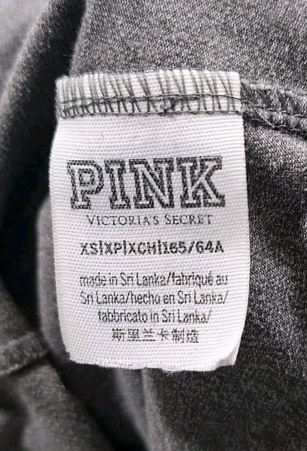 Victoria's Secret Pink Yoga Flat Legging Grey Logo Size Xsmall - Thumbnail 12