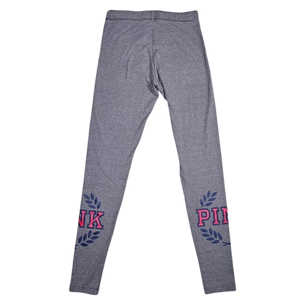 Victoria's Secret Pink Yoga Flat Legging Grey Logo Size Xsmall - Thumbnail 8