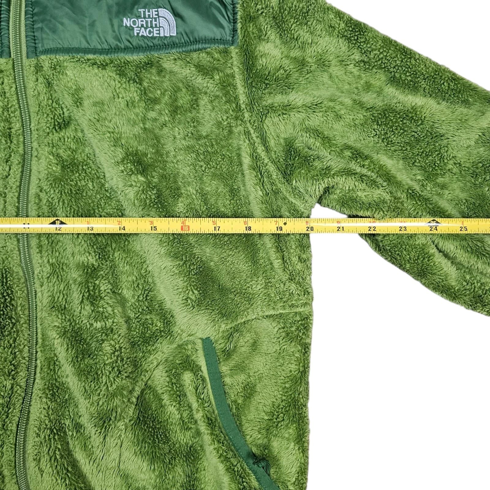 North Face Woman Large Green Fleece Jacket - Thumbnail 15