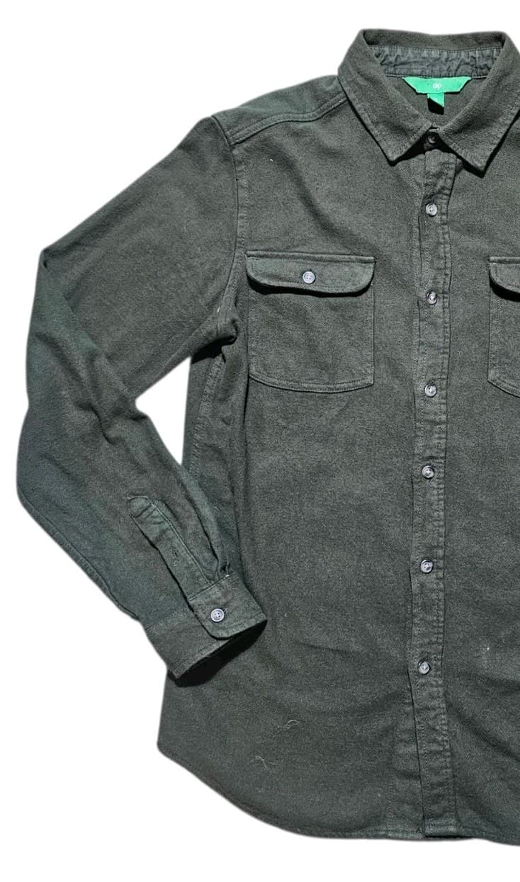 Dip Brand Green Button Down 100% Cotton Shirt Mens Size M - Thumbnail 3