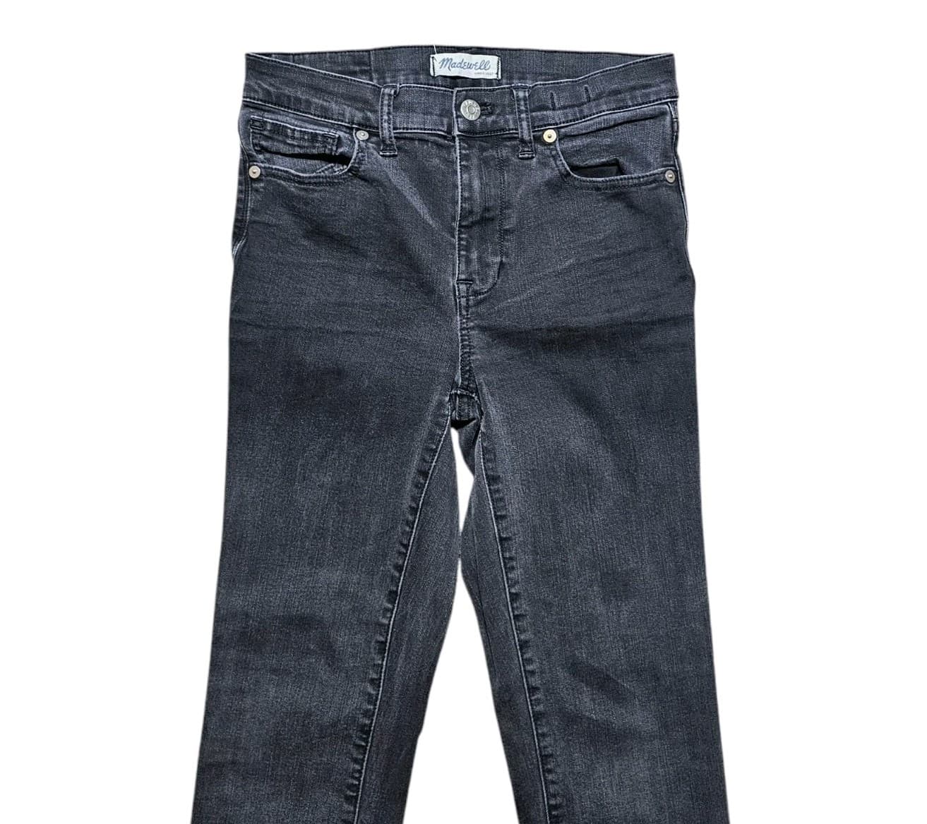 Madewell High Riser Skinny Jeans Women's Size 27 Black Denim 5-Pocket - Thumbnail 2