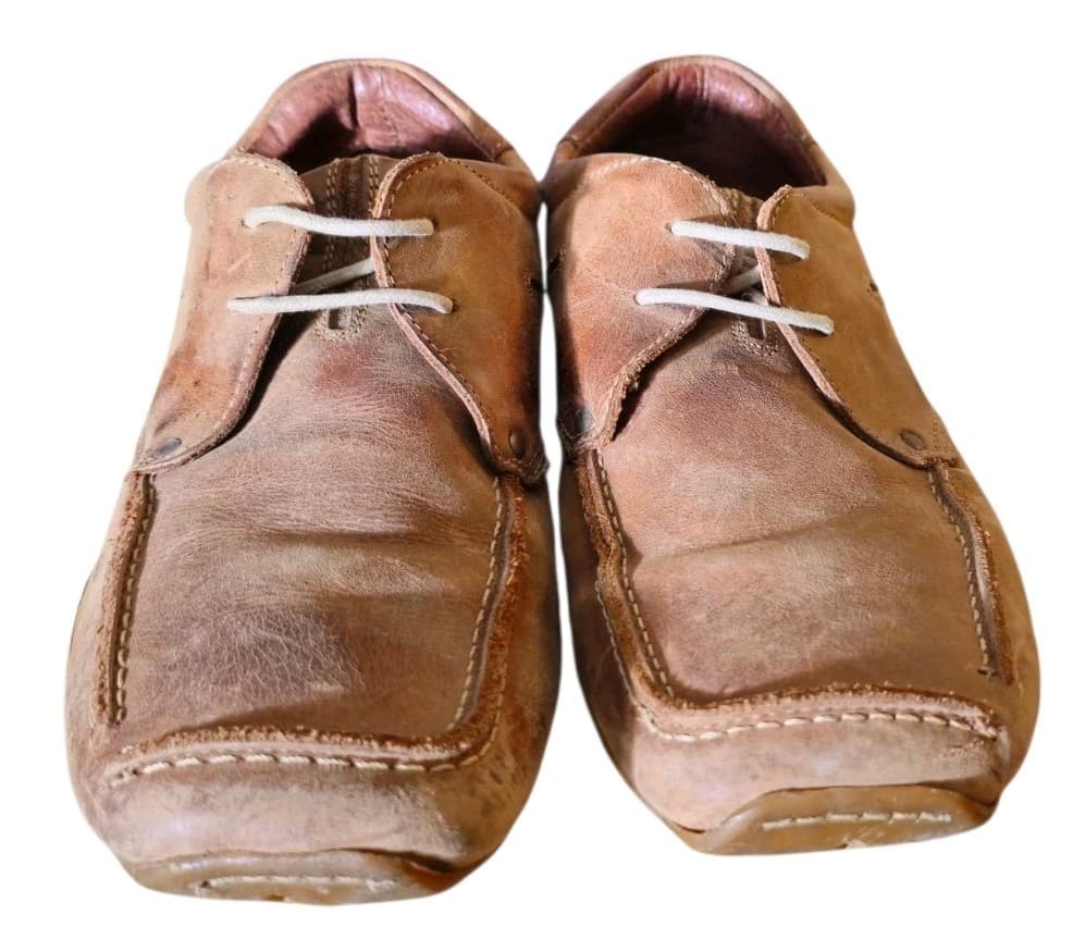 Vintage Nushu Brown Leather Shoes Wallabee Style Rare Mens Size 10 - Thumbnail 5