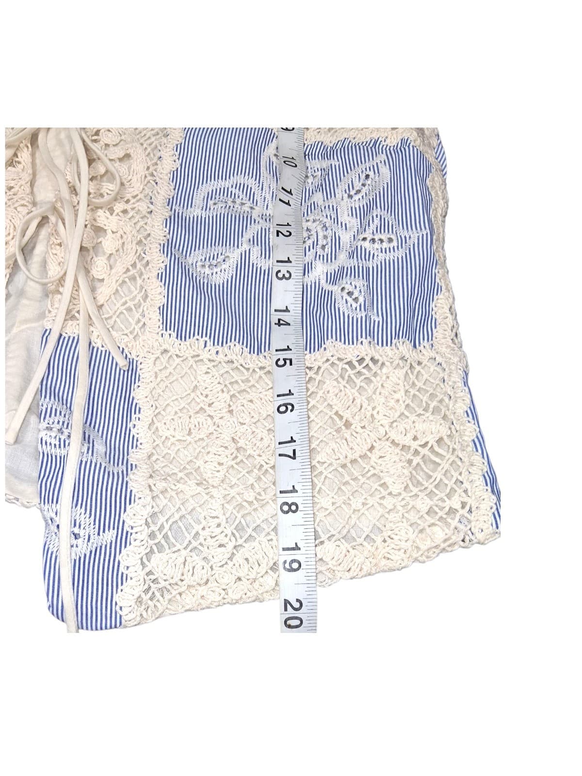Sofie The label Embroidered Patch Work Vest Quilt Square Granny Large - Thumbnail 2