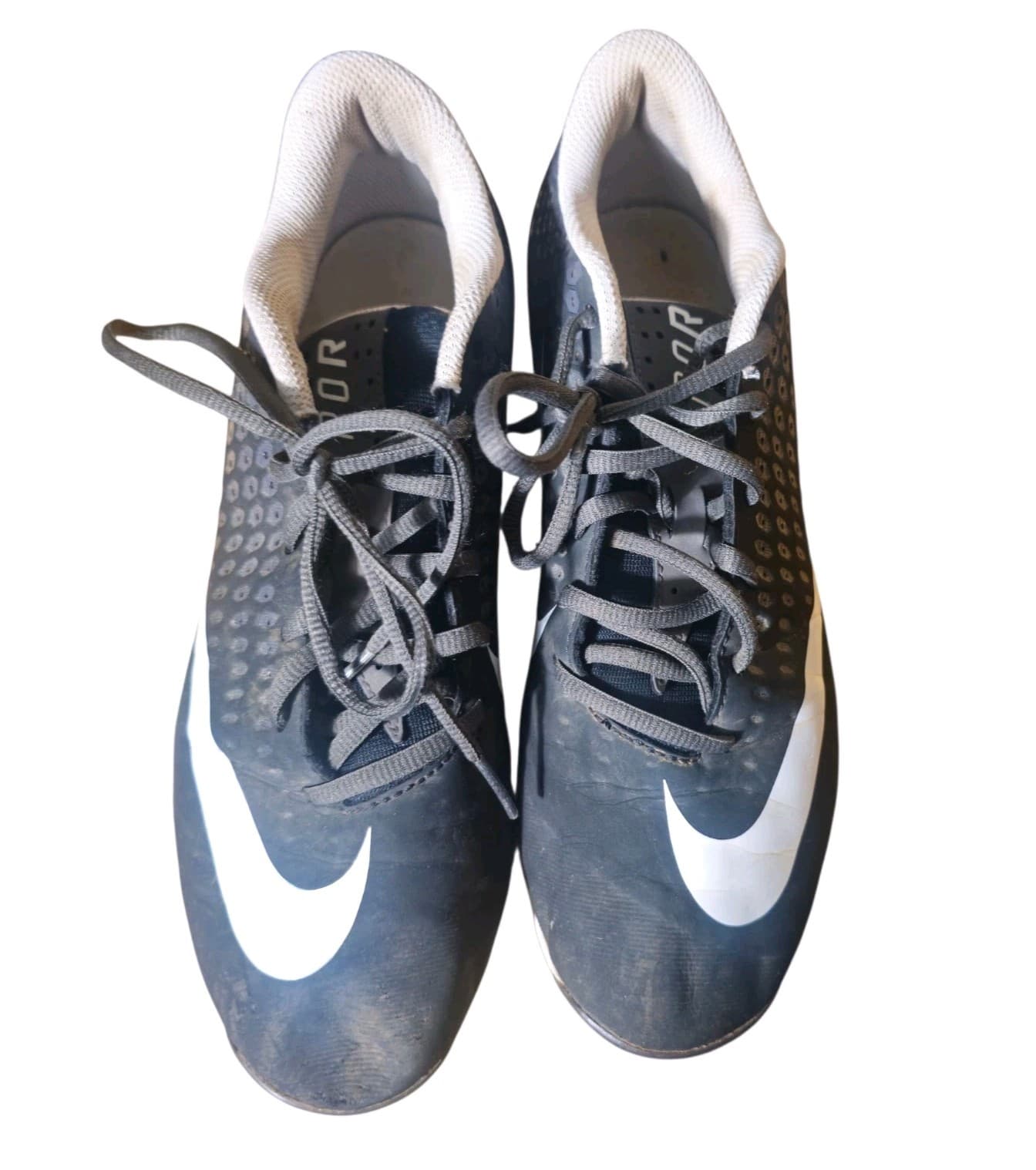 Nike Mens Vapor Ultrafly 2 Keystone Black White Baseball Cleats Size 8.5W - Thumbnail 6