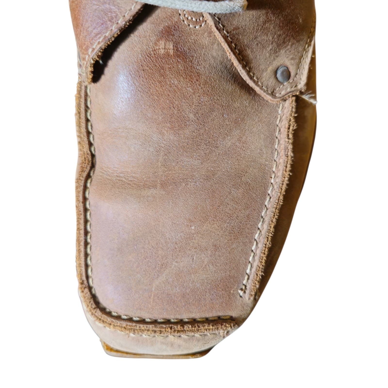 Vintage Nushu Brown Leather Shoes Wallabee Style Rare Mens Size 10 - Thumbnail 11