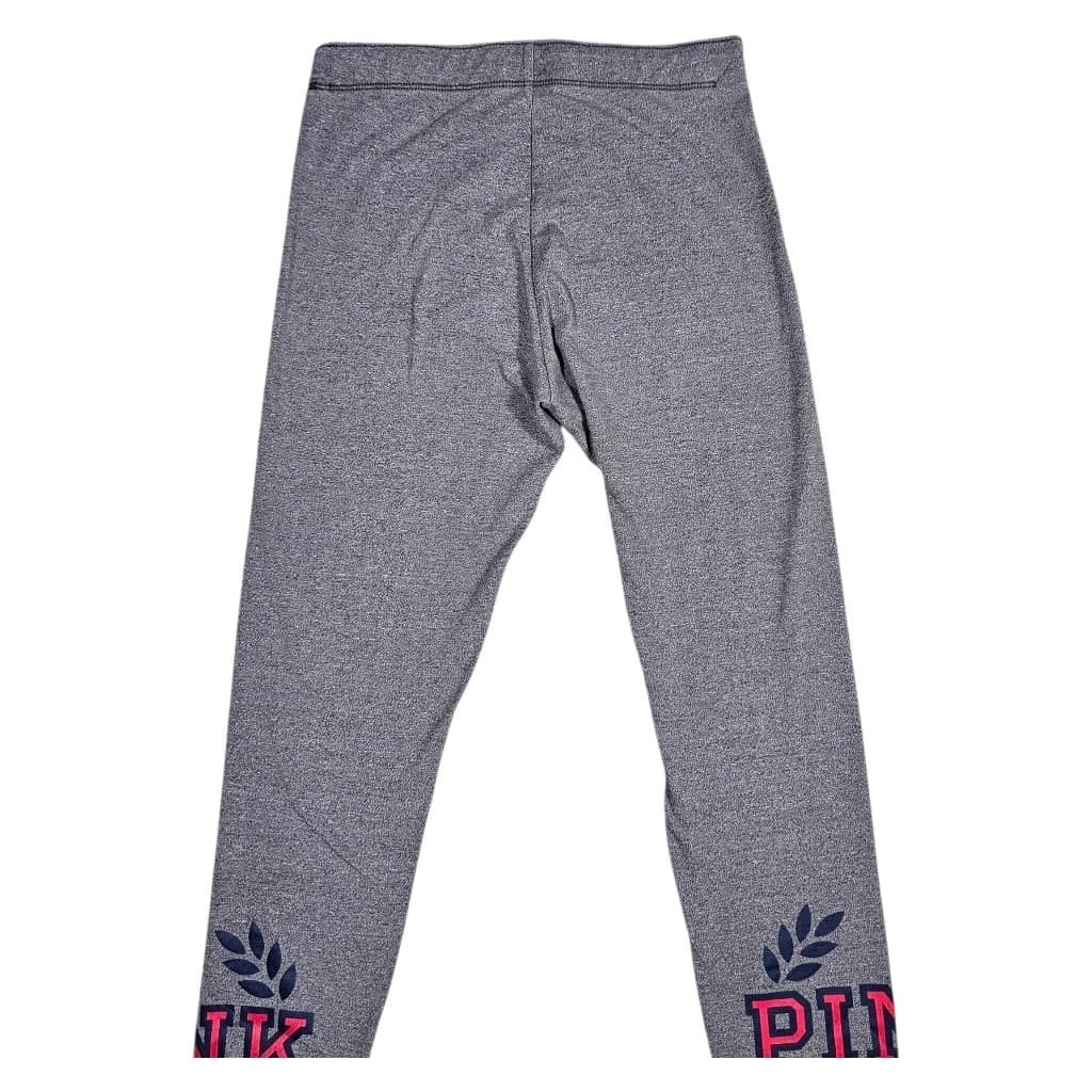 Victoria's Secret Pink Yoga Flat Legging Grey Logo Size Xsmall - Thumbnail 9