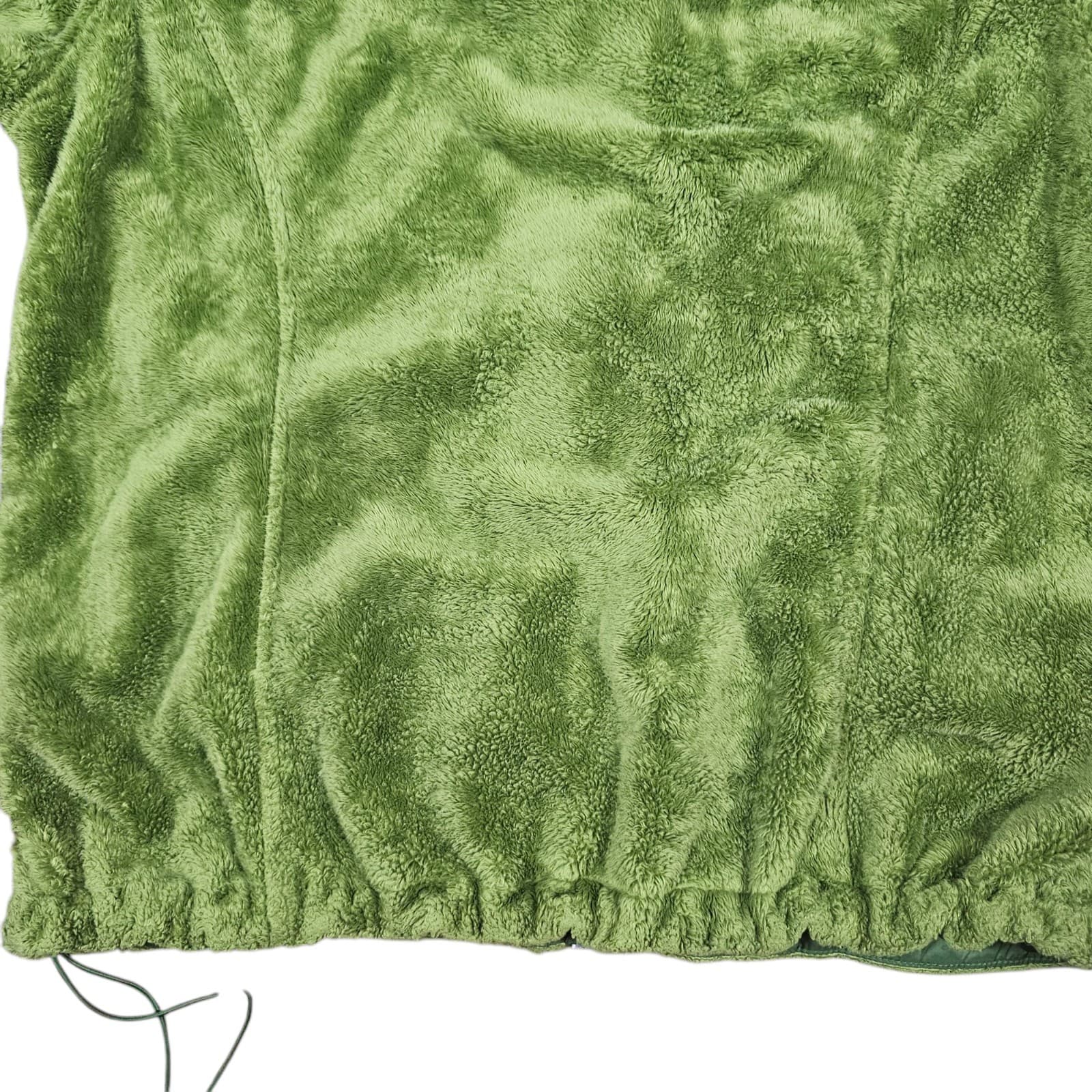 North Face Woman Large Green Fleece Jacket - Thumbnail 10