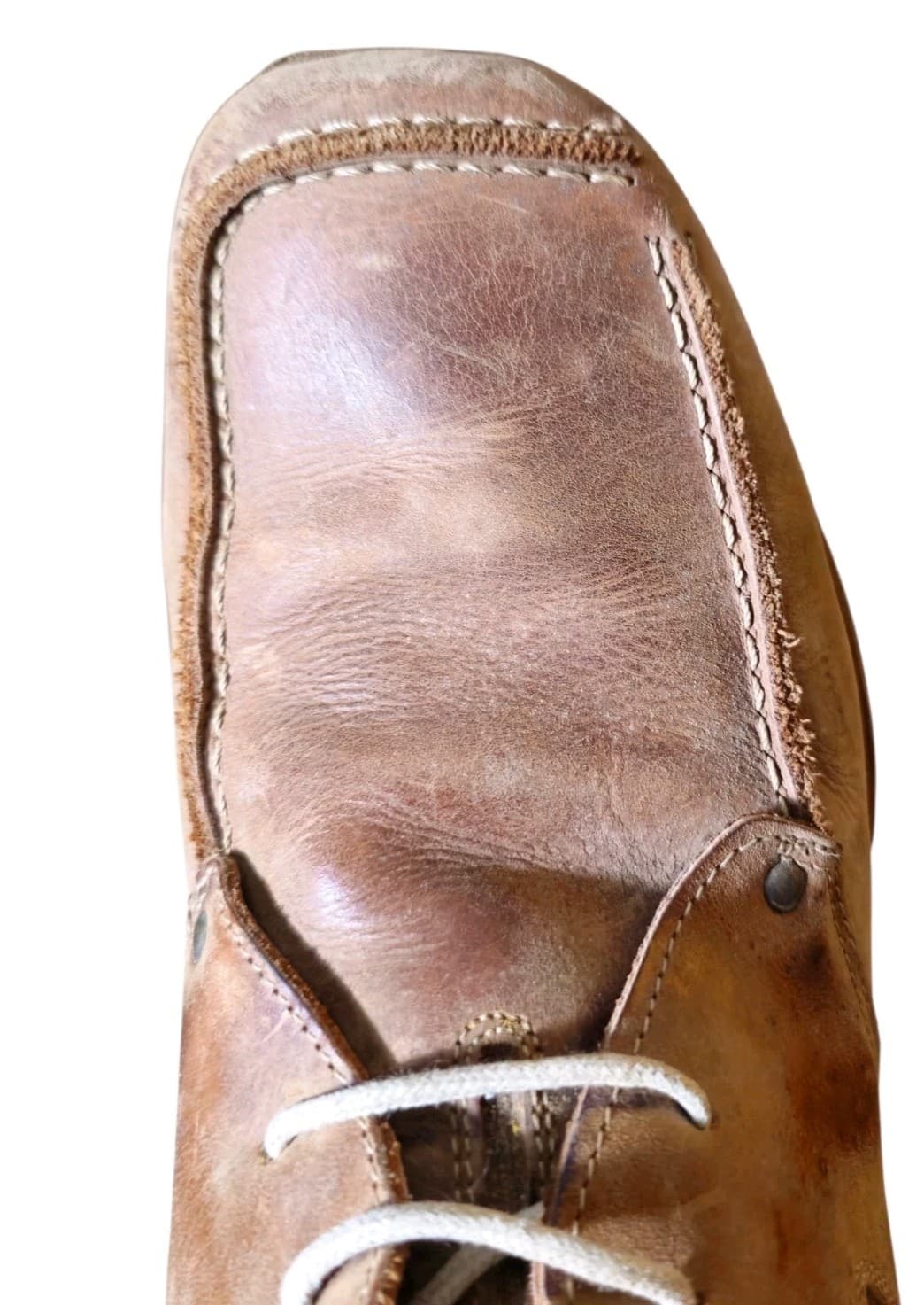 Vintage Nushu Brown Leather Shoes Wallabee Style Rare Mens Size 10 - Thumbnail 9