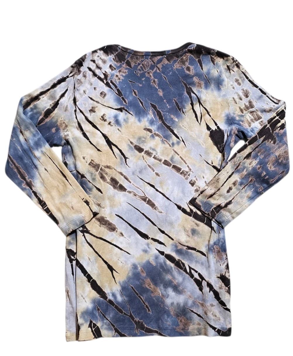 IDI By Matthew Boho Tie-dye Long Sleeve V-neck Womans Size Medium - Thumbnail 9