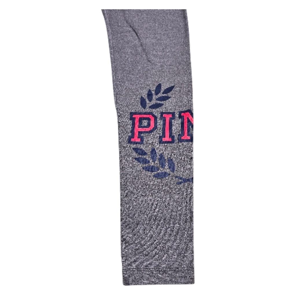 Victoria's Secret Pink Yoga Flat Legging Grey Logo Size Xsmall - Thumbnail 4