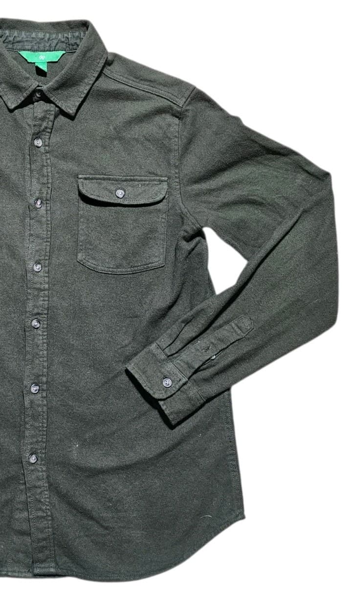 Dip Brand Green Button Down 100% Cotton Shirt Mens Size M - Thumbnail 4