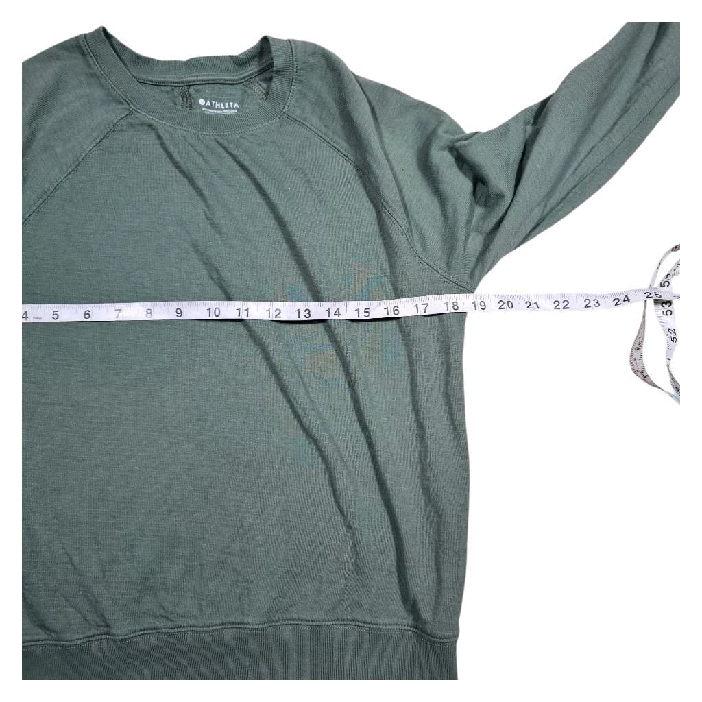 . Athleta Green Crewneck Sweater Women's Extra Small - Thumbnail 8