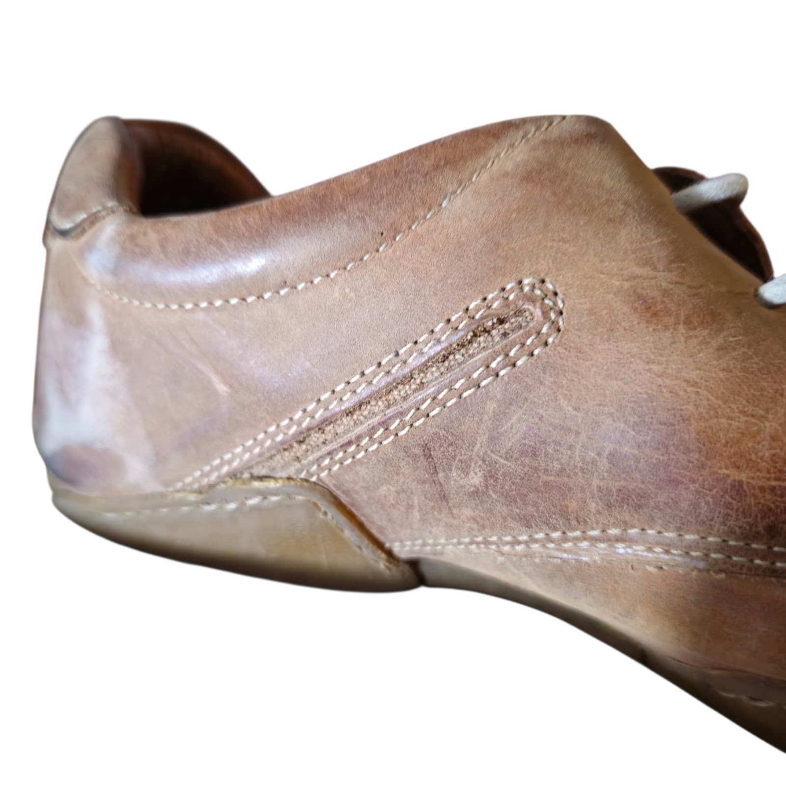 Vintage Nushu Brown Leather Shoes Wallabee Style Rare Mens Size 10 - Thumbnail 17