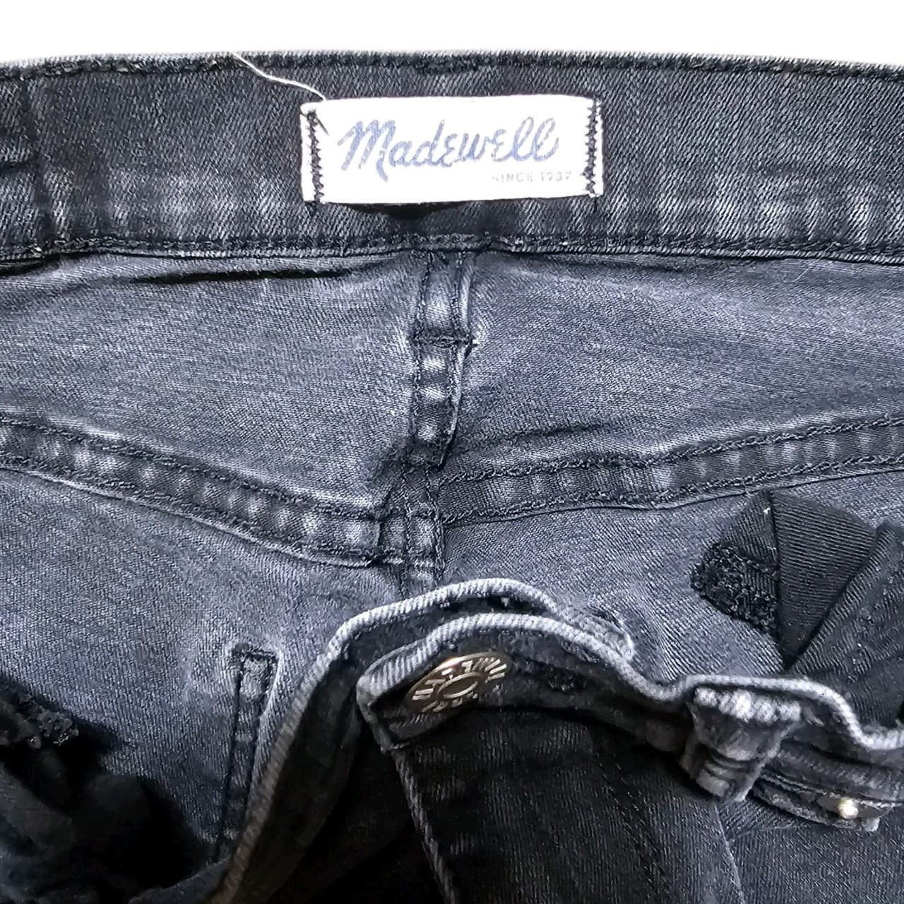 Madewell High Riser Skinny Jeans Women's Size 27 Black Denim 5-Pocket - Thumbnail 11