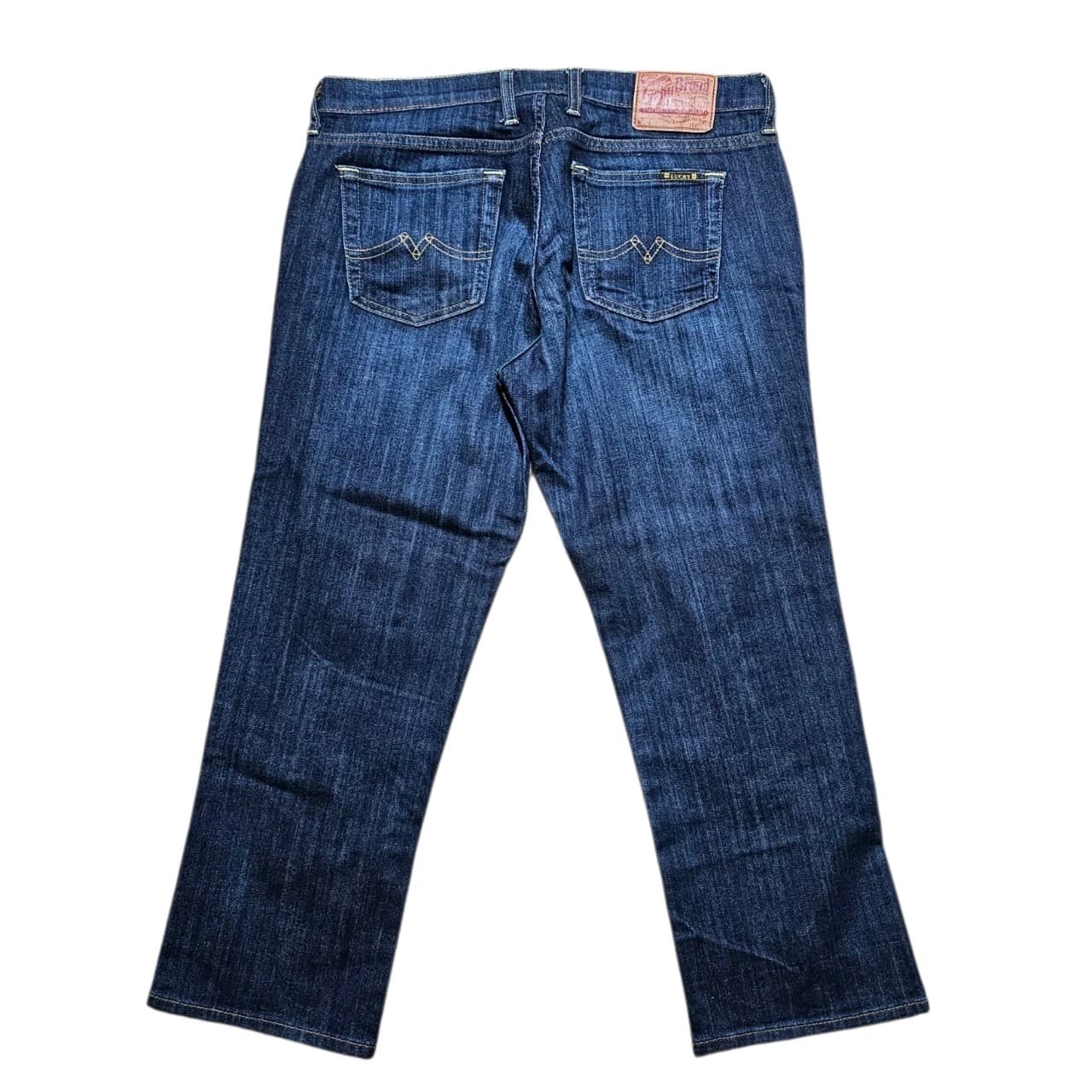 Lucky Brand Sweet N Low Cropped Denim Jeans Women Sz 8 32x24.5 Dark Blue Stretch - Thumbnail 6