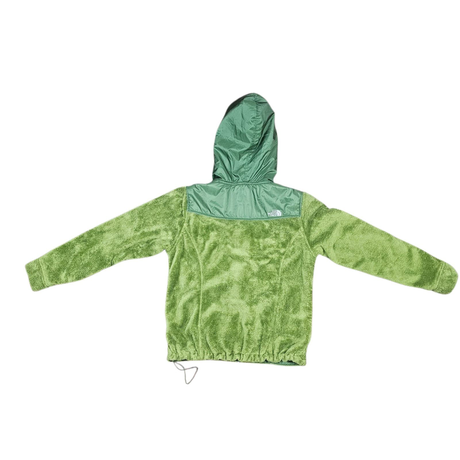 North Face Woman Large Green Fleece Jacket - Thumbnail 8
