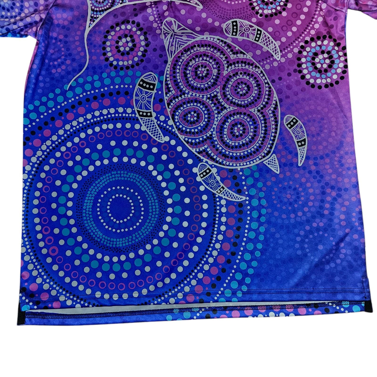 Gwiyaala Art Colorful Large Aboriginal Art Themed Shirt - Thumbnail 5