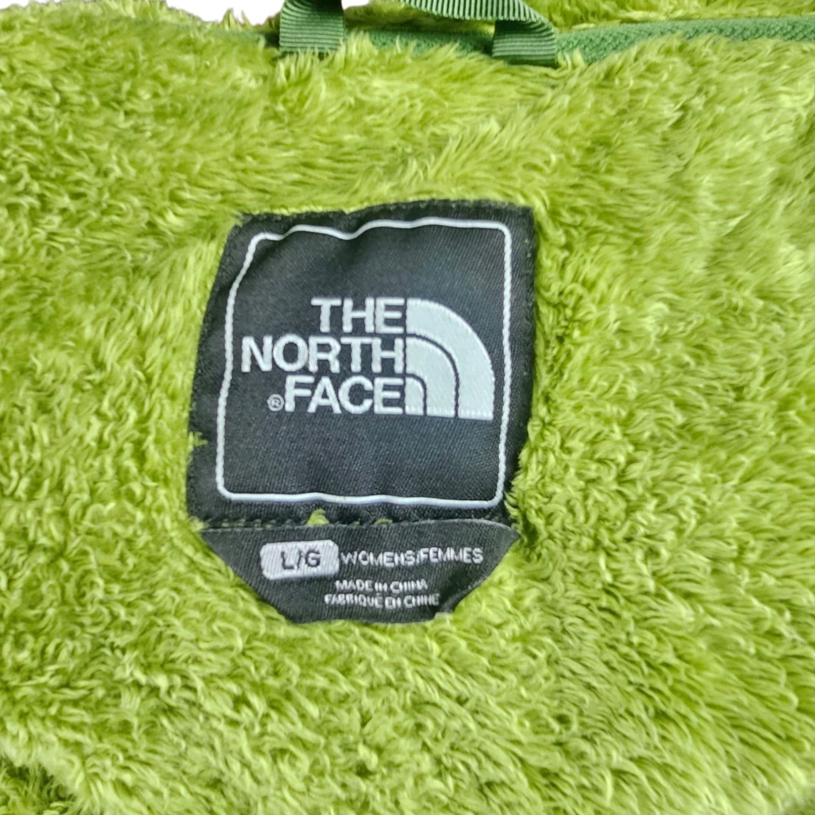 North Face Woman Large Green Fleece Jacket - Thumbnail 12