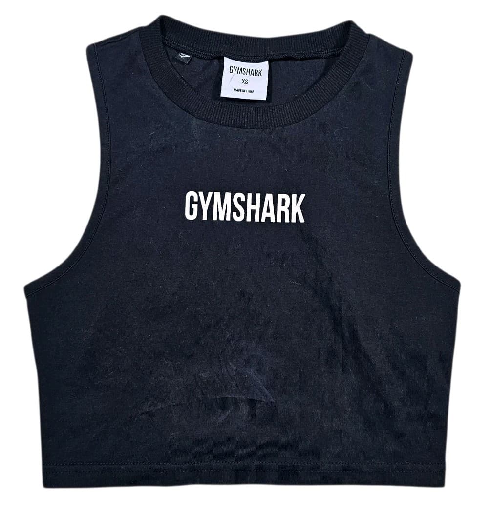 Gym Shark Non-stop Crop Top Black Size Extra Small - Thumbnail 2