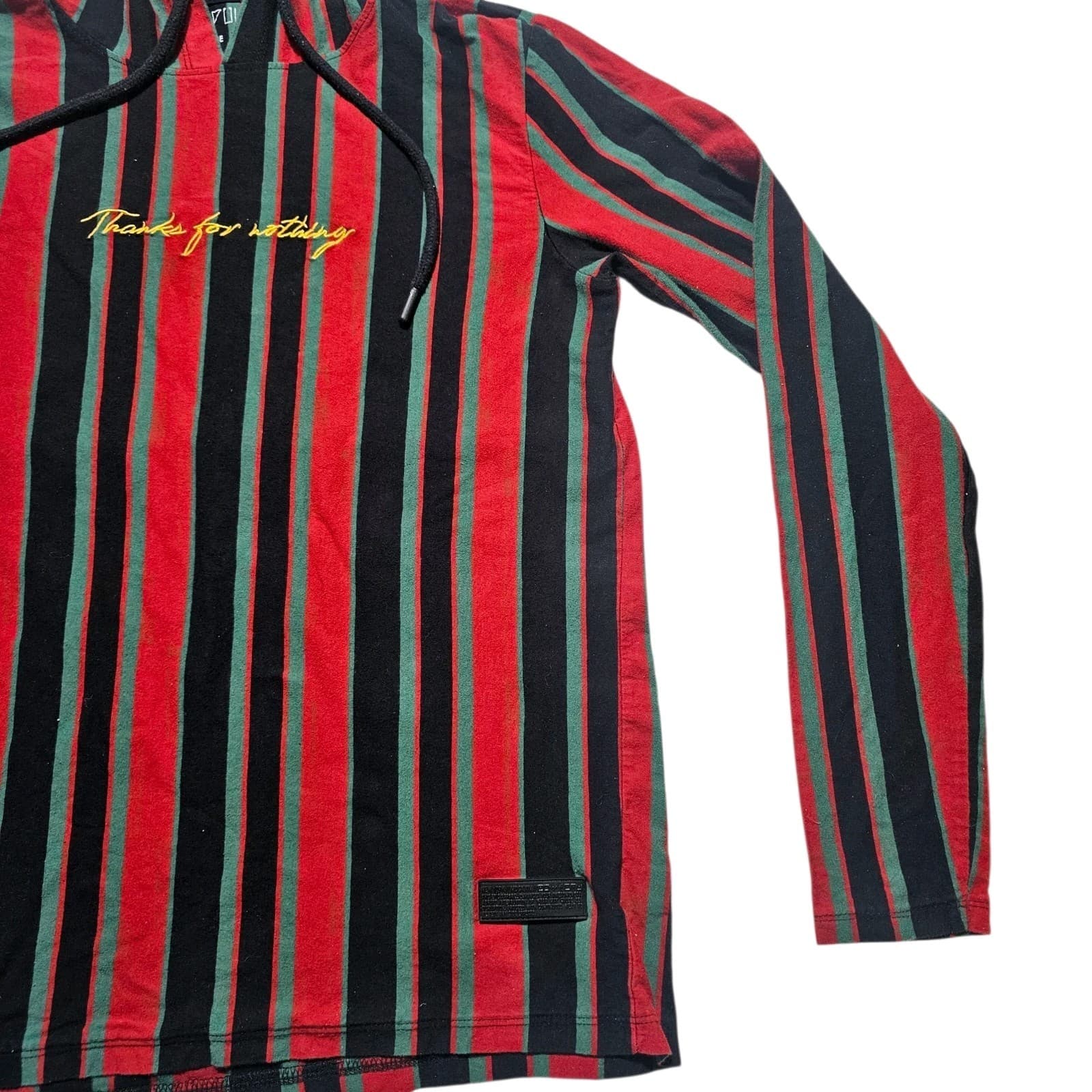 Vox Populi For The People Hooded Long Sleeve Shirt Thanks For Nothing Size Med - Thumbnail 4