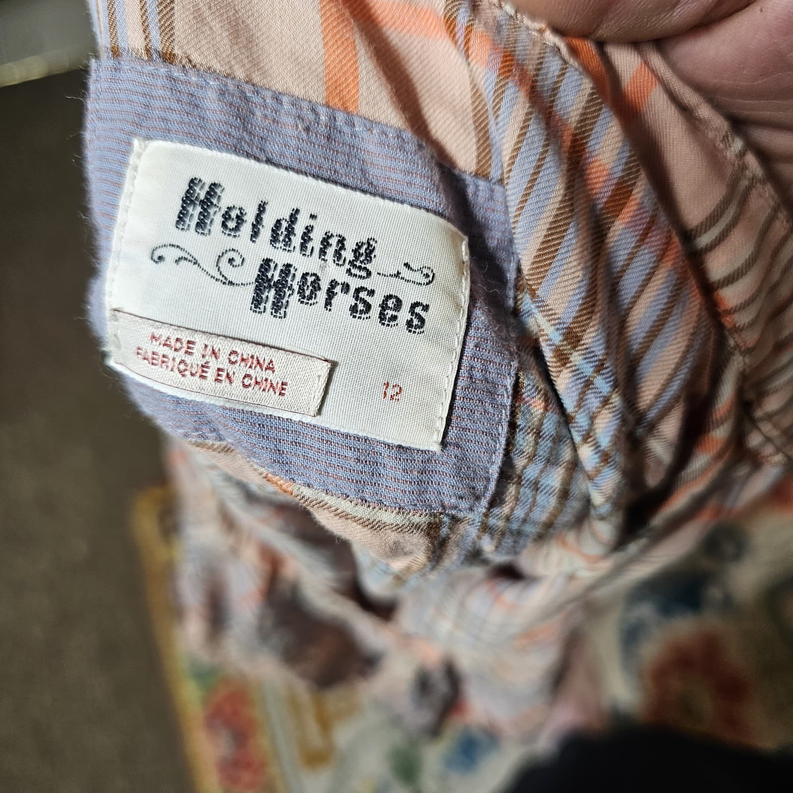 Anthropologie Holding Horses Plaid Blouse Womans Size 12 - Thumbnail 14