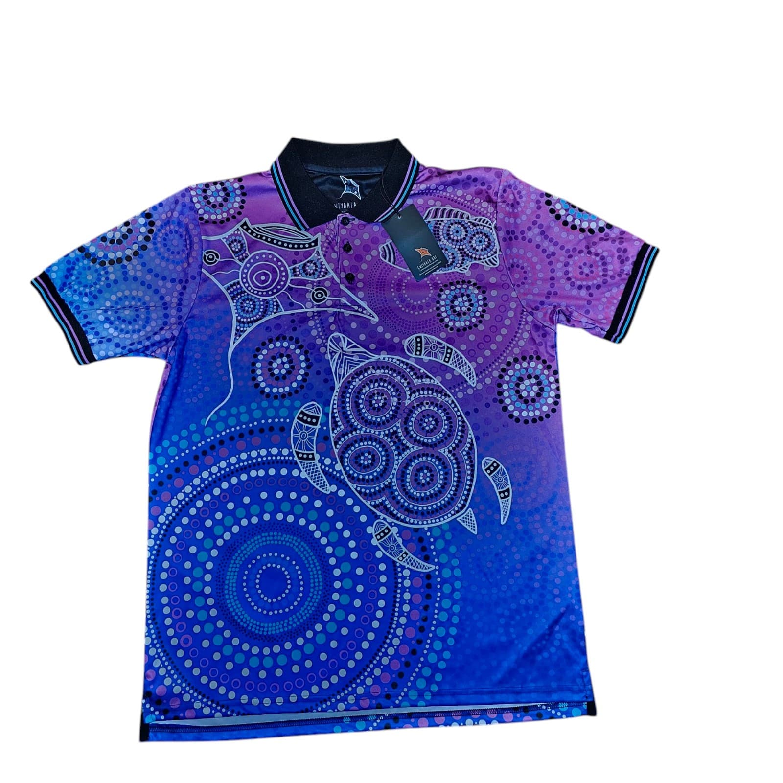 Gwiyaala Art Colorful Large Aboriginal Art Themed Shirt