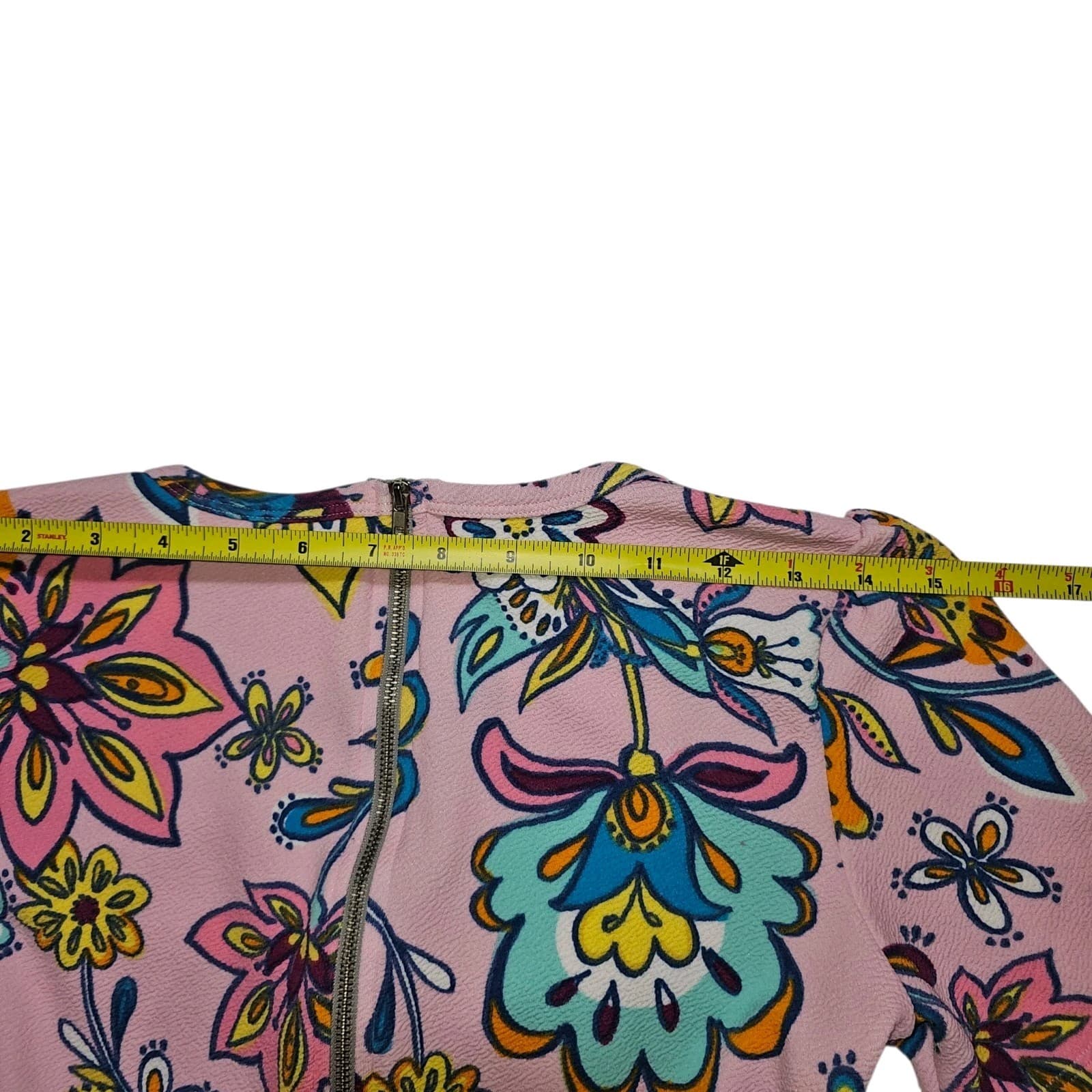 LuLaRoe Amelia Dress Size Small Multi Color Floral Polka Dot - Thumbnail 16