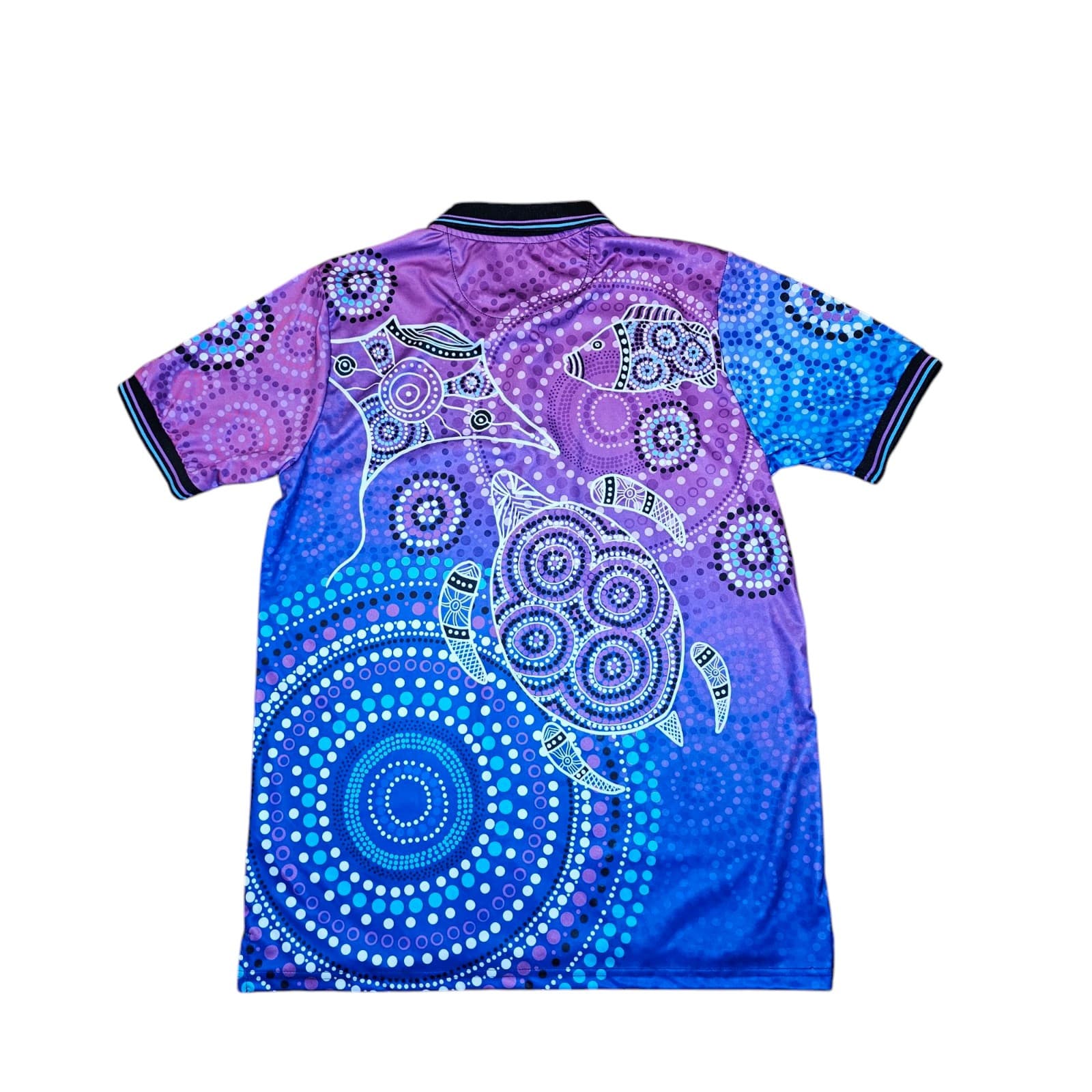 Gwiyaala Art Colorful Large Aboriginal Art Themed Shirt - Thumbnail 10