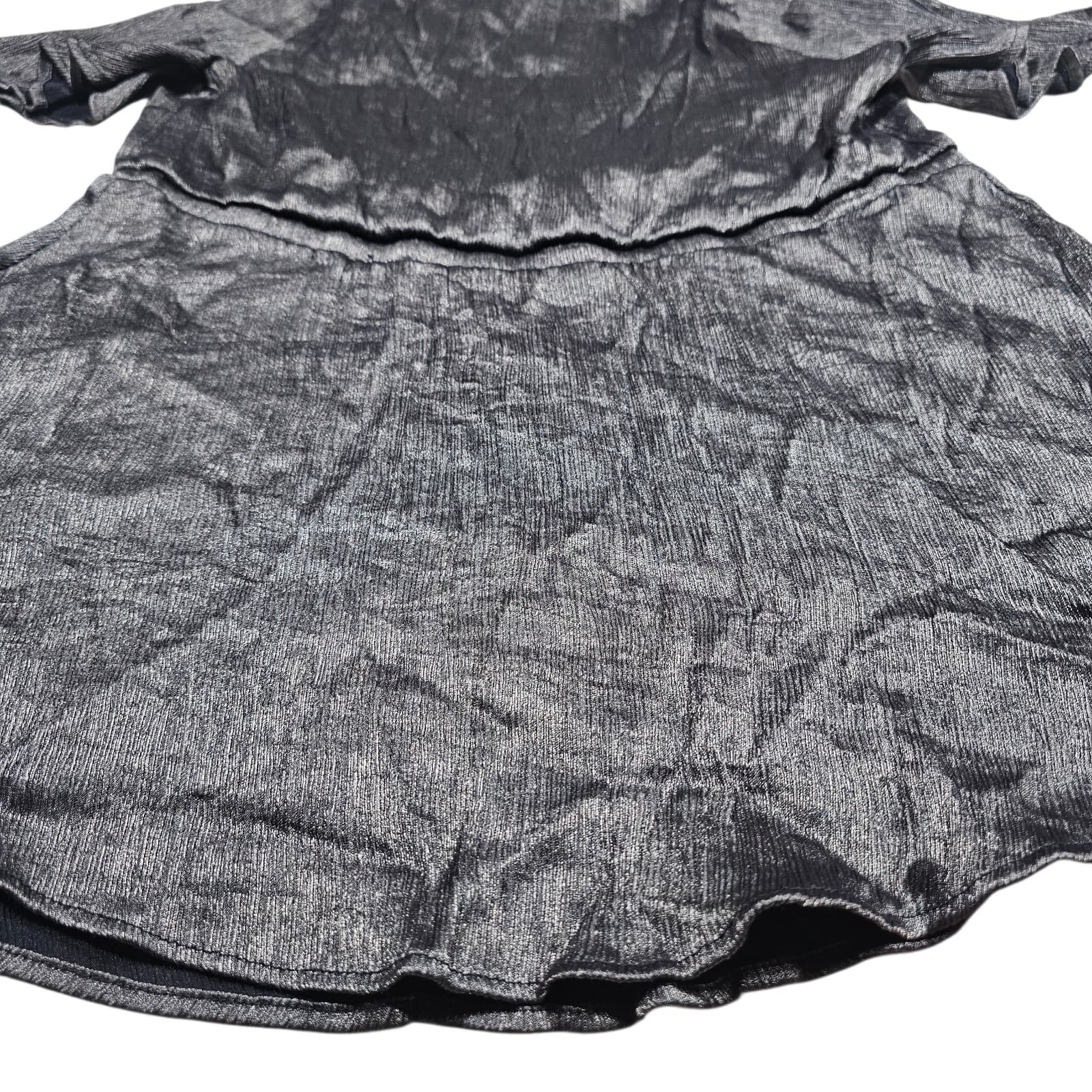 Torrid Shirt Womens size 2X Black Metallic Lurex Flutter Sleeve Surplice Romper - Thumbnail 7