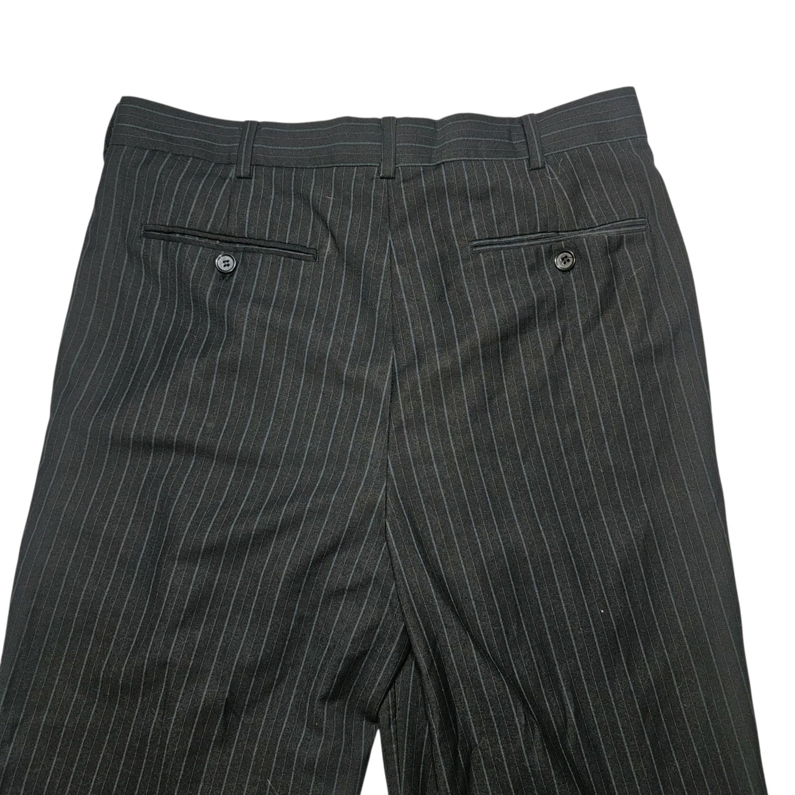 Gulliano Coture Pin Stripe Vito Pants Size 38r/32r - Thumbnail 7