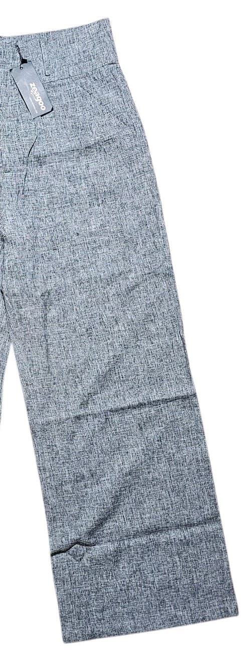 Zeagoo Wide Leg Tweed Like Trousers Womans Size Xl - Thumbnail 3