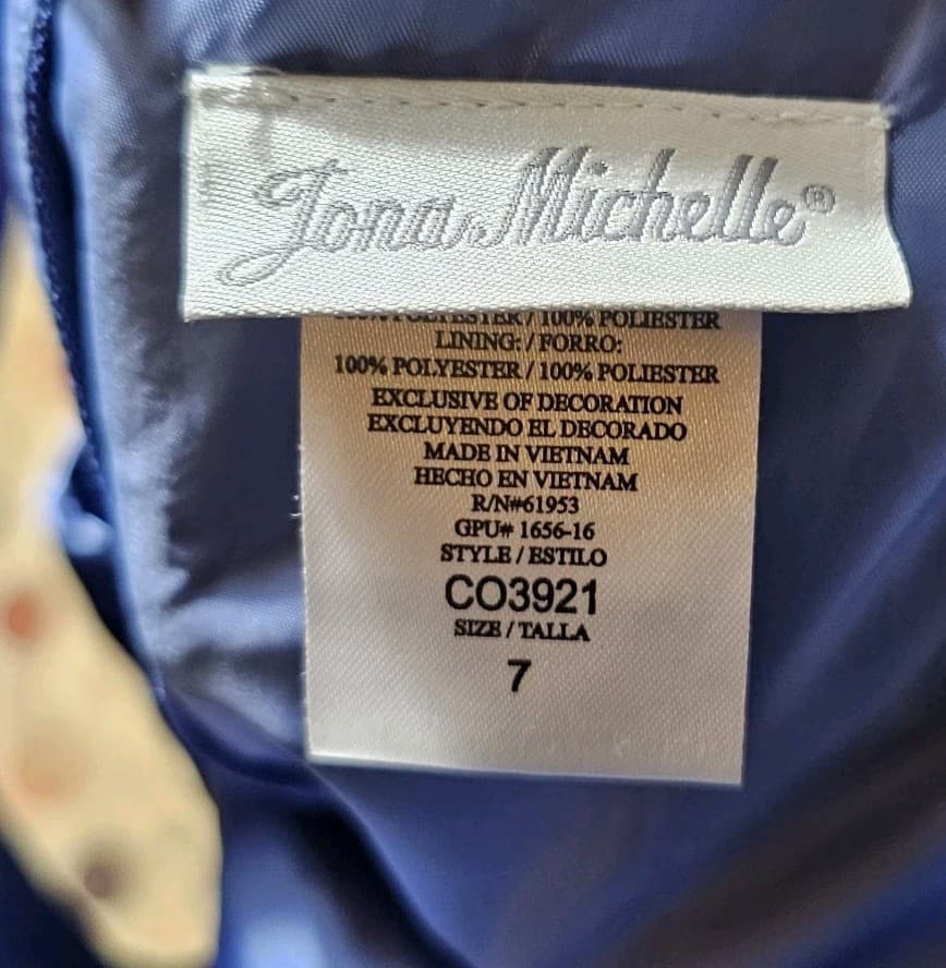 Jona Michelle Slevless Formal Pageant Royal Blue Size 7 - Thumbnail 10