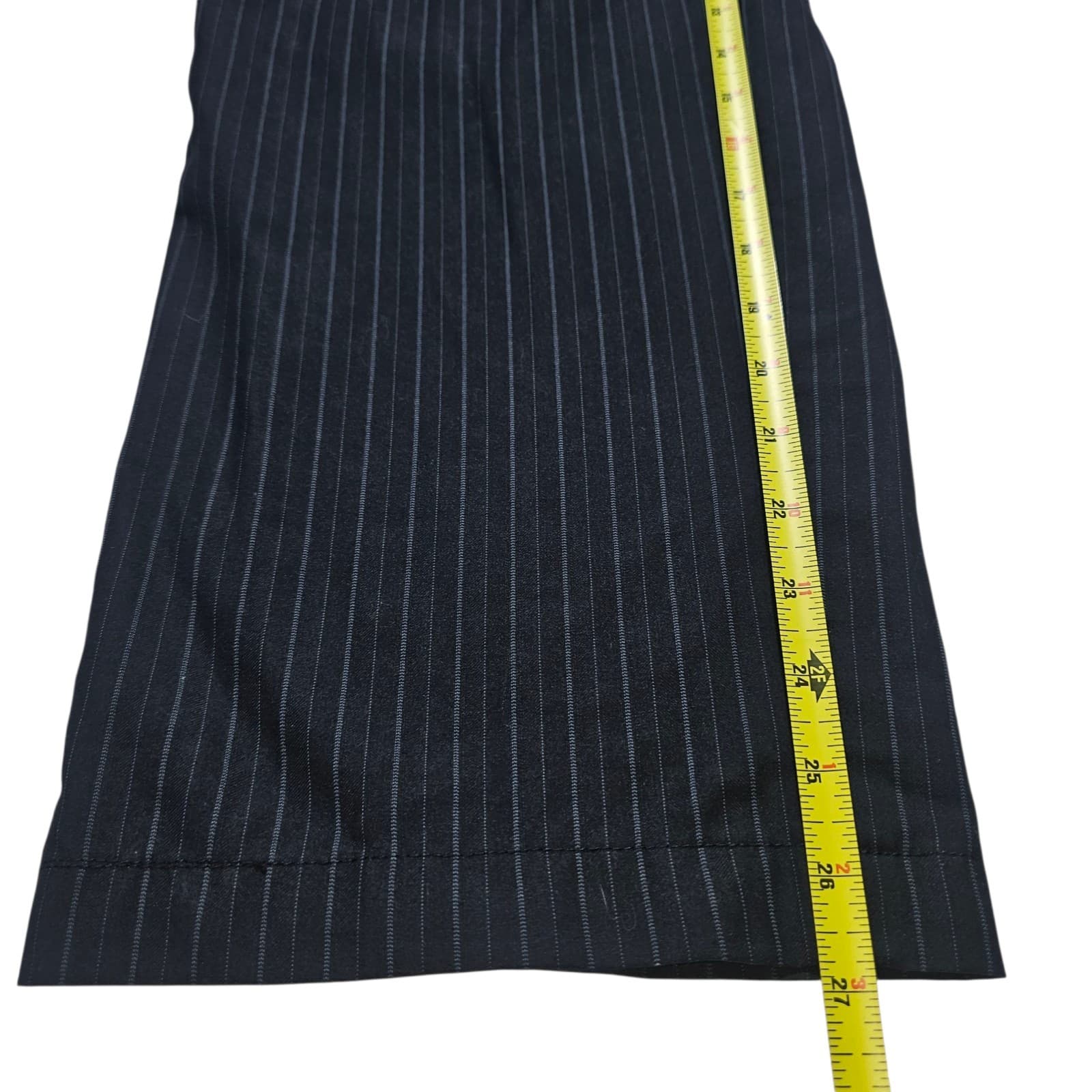 Gulliano Coture Pin Stripe Vito Pants Size 38r/32r - Thumbnail 9