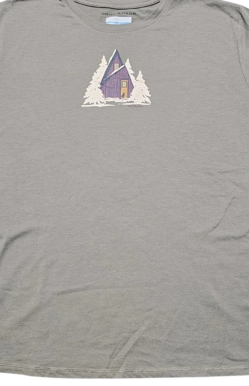 Columbia Omni Shade T-Shirt Women's XL Short Sleeve House Graphic Crew Neck - Thumbnail 3