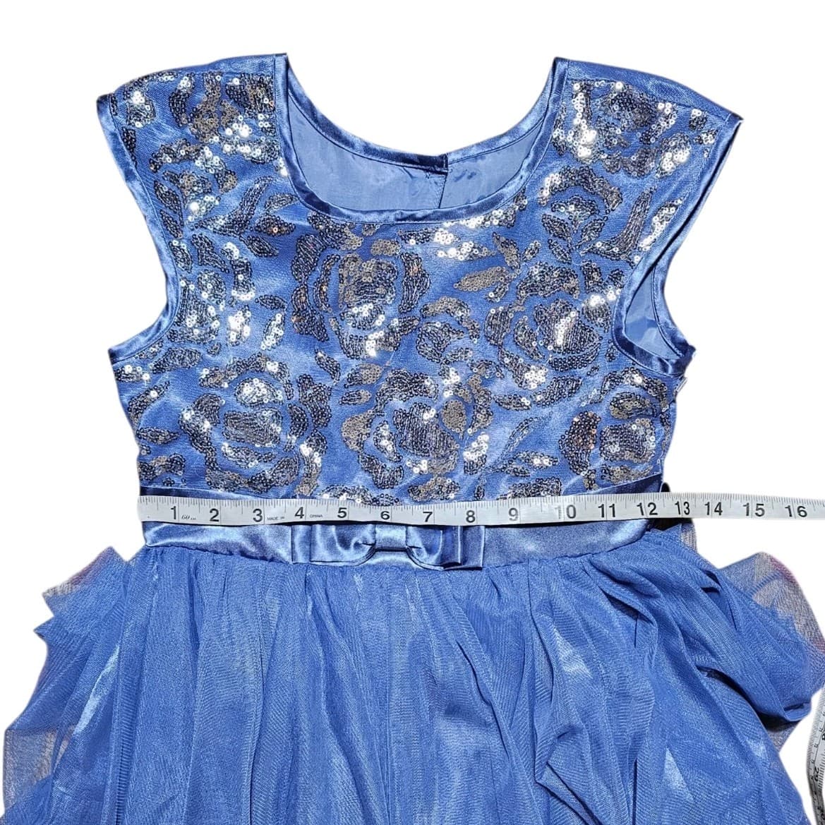 Jona Michelle Slevless Formal Pageant Royal Blue Size 7 - Thumbnail 9