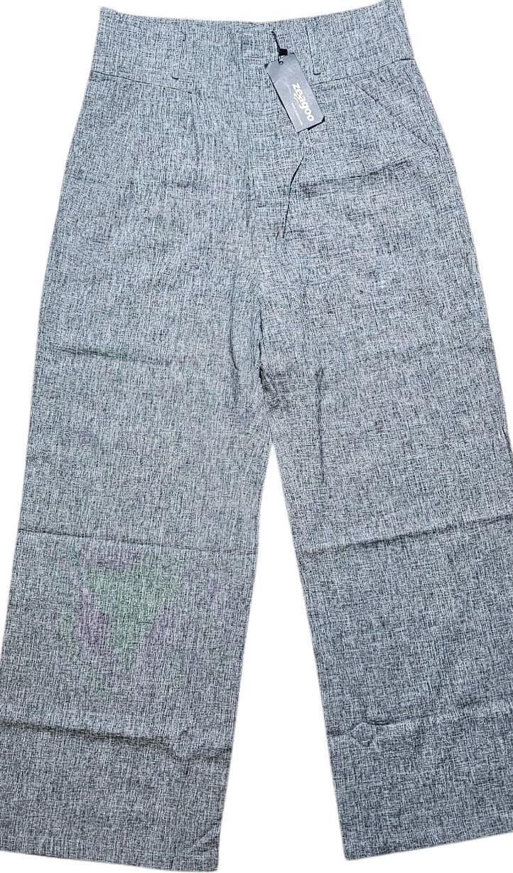 Zeagoo Wide Leg Tweed Like Trousers Womans Size Xl - Thumbnail 4