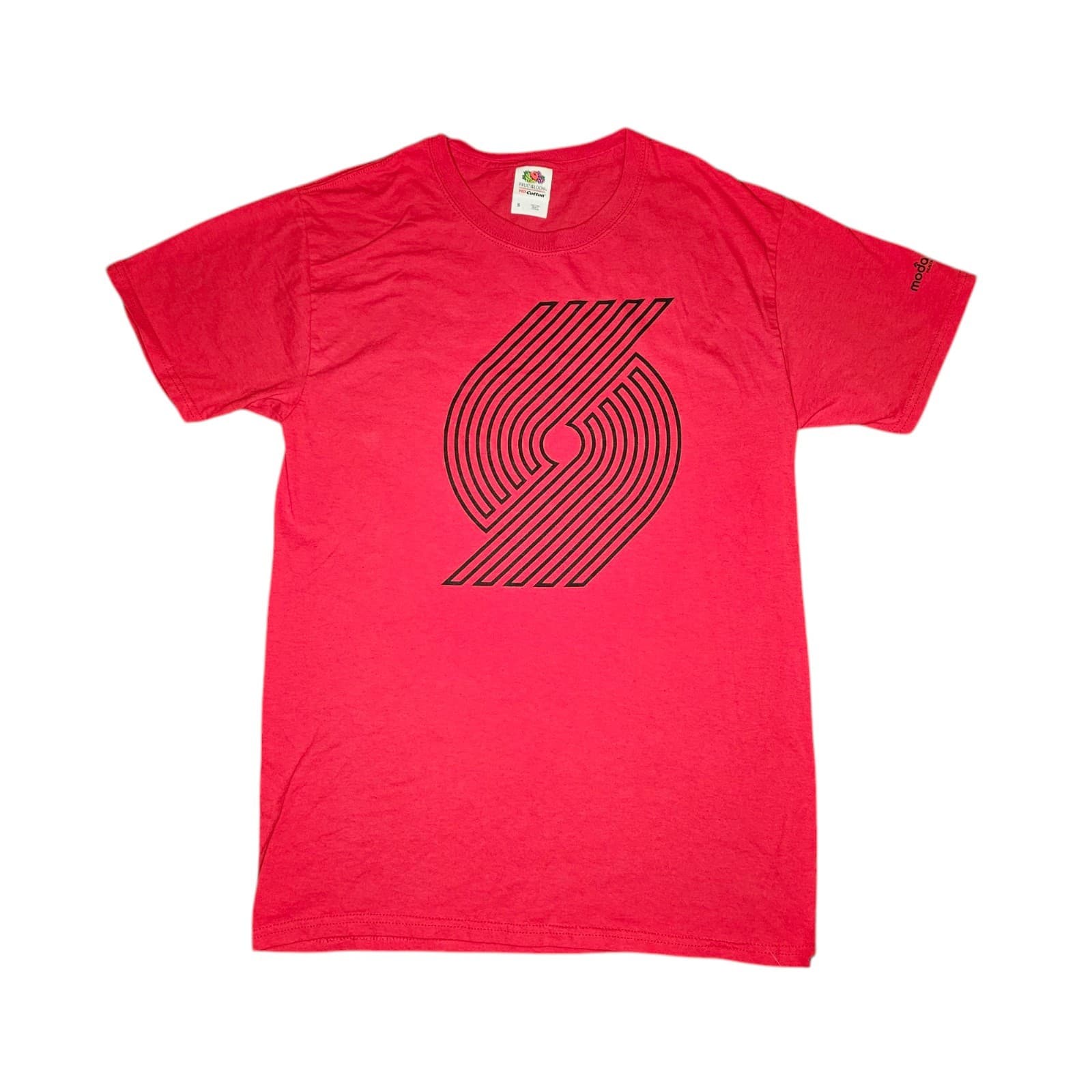 Portland Trailblazers Logo Graphic Print Shirt Mens S NBA