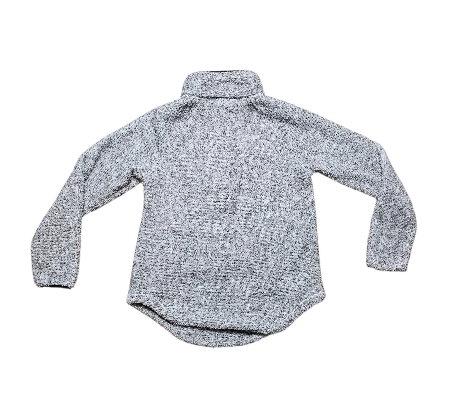 Maurices Gray And Buffalo Plaid Sherpa Pullover Sweater New With Tags Size Xs - Thumbnail 4