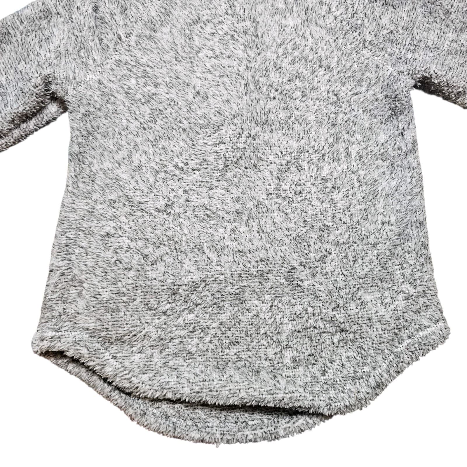 Maurices Gray And Buffalo Plaid Sherpa Pullover Sweater New With Tags Size Xs - Thumbnail 6