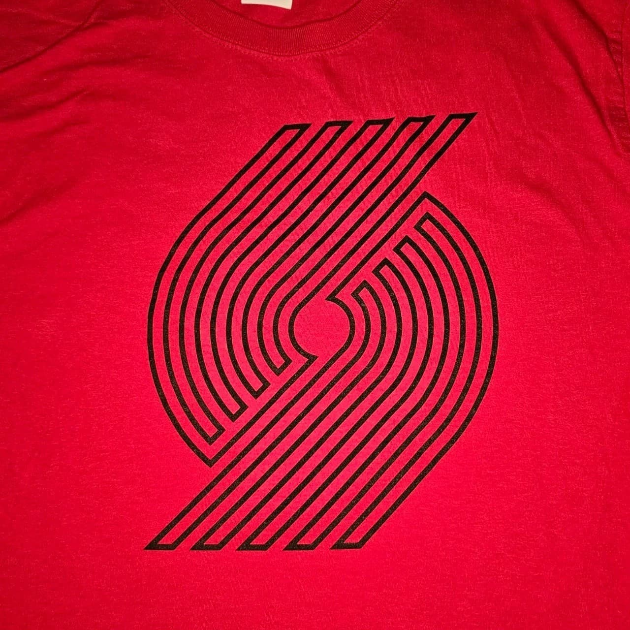 Portland Trailblazers Logo Graphic Print Shirt Mens S NBA - Thumbnail 4