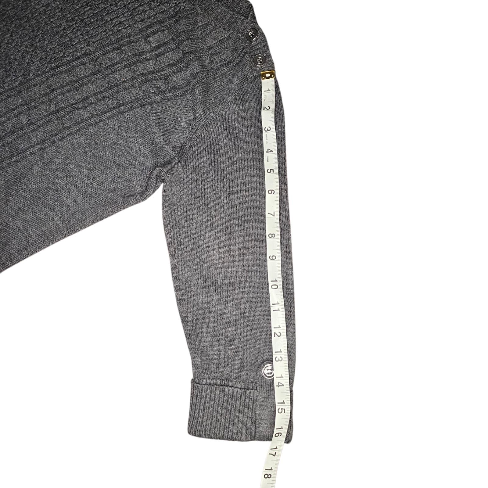 Karen Scott Petites Sweater Cable Knit Boat Neck Women's Small - Thumbnail 10