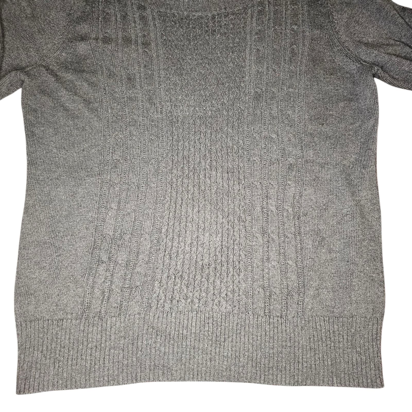 Karen Scott Petites Sweater Cable Knit Boat Neck Women's Small - Thumbnail 2