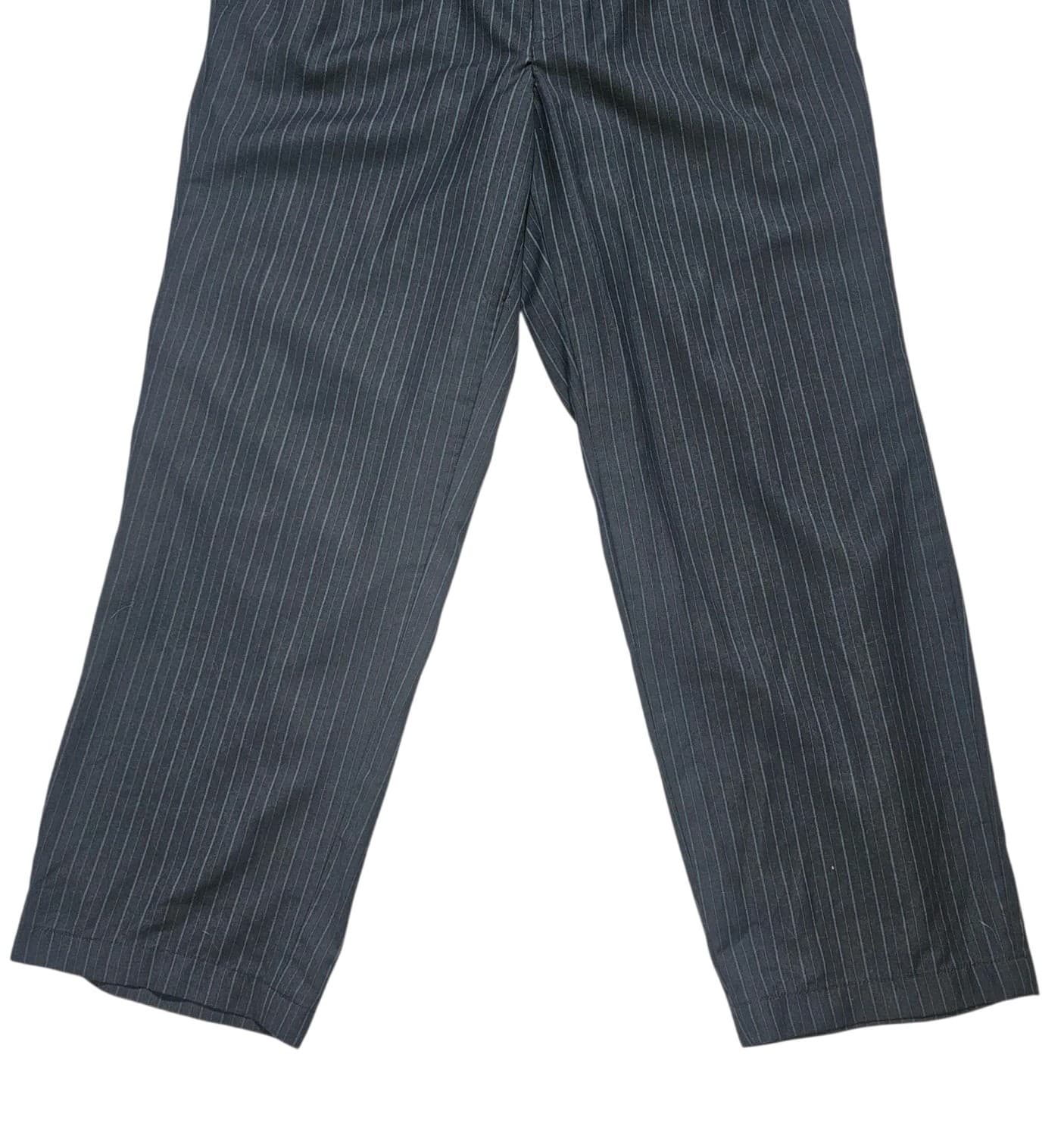 Gulliano Coture Pin Stripe Vito Pants Size 38r/32r - Thumbnail 3